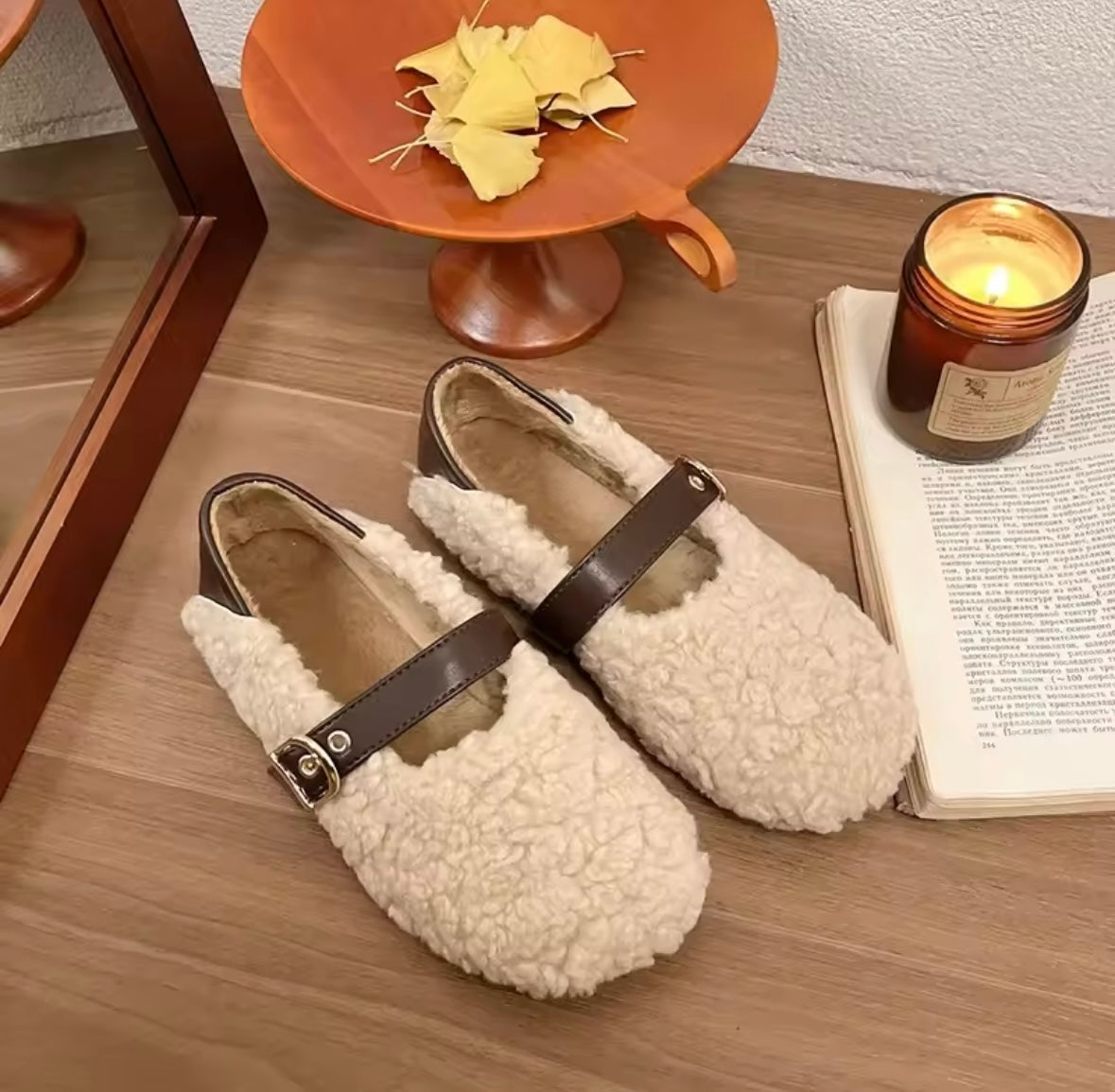 Flauschige Loafer