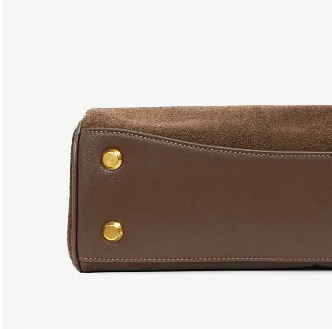 Luxuriöse Handtasche aus Wildleder