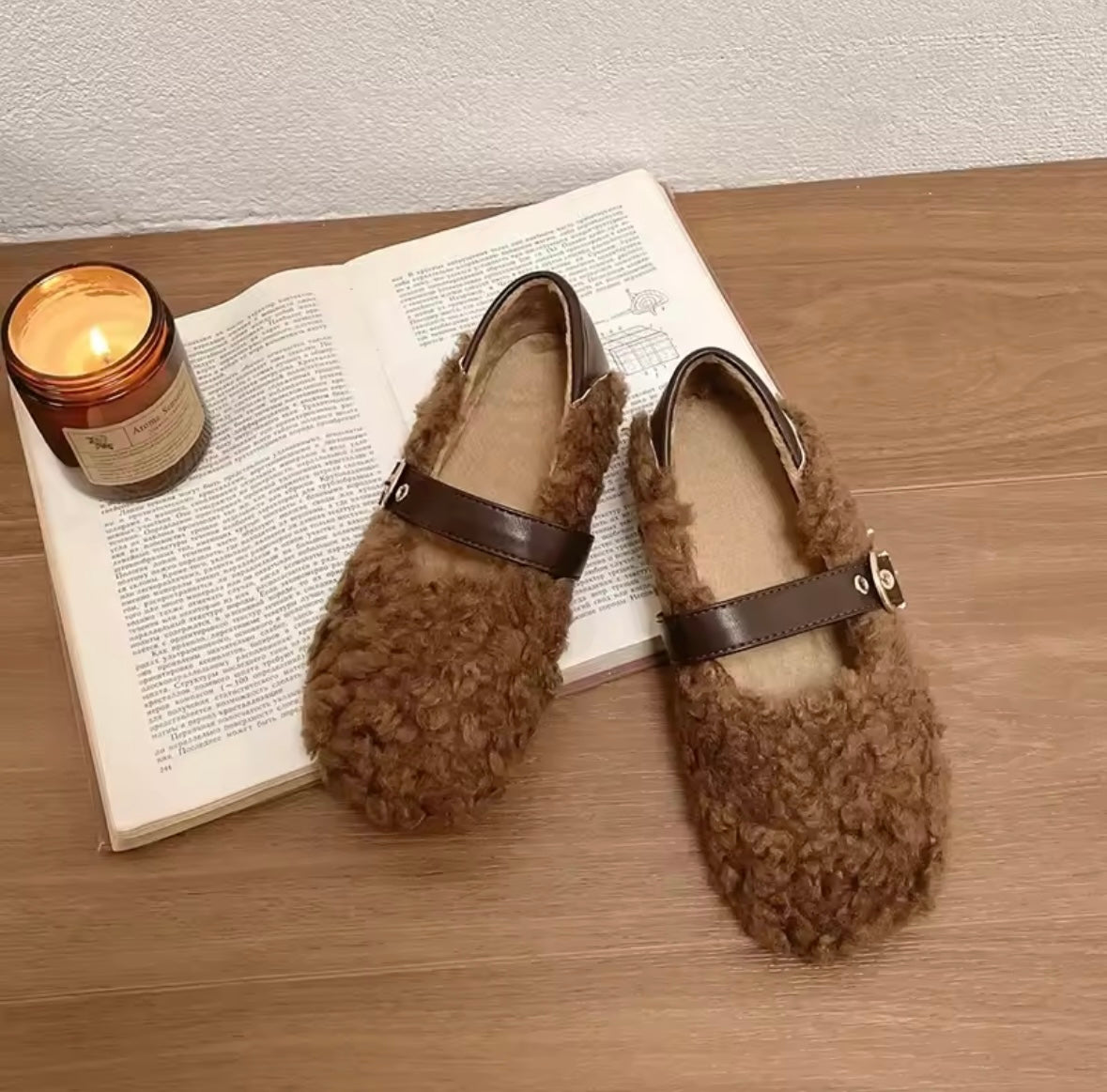 Flauschige Loafer